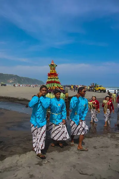 Parang Tritis Beach Yogyakarta Juni 2022 Årlig Festival För Havet — Stockfoto