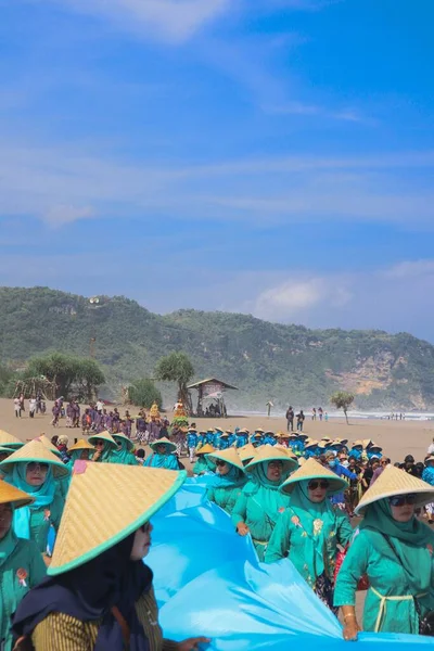 Parang Tritis Beach Yogyakarta 2022 Június Tengerparti Ajánlatok Éves Fesztiválja — Stock Fotó