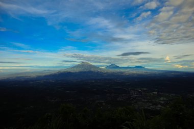 Gün batımında Fuji Dağı manzarası, Japonya