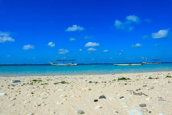 stock image beautiful beach with blue water