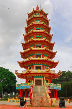 Kamaro Adası, Palembang. Endonezya 'da. Pagoda