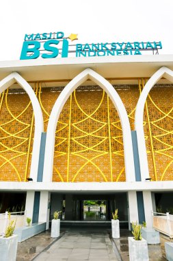 Bakauheni, 17 Ocak 2025, BSI Camiinin mimari detayları.