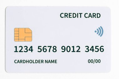 Modern bankacılık ve finansal teknolojileri gösteren bir kredi kartı görüntüsü