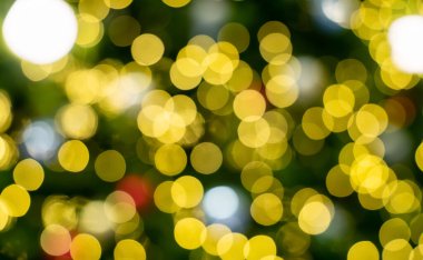 Mutlu Noel 'ler, Sarı Renkli Işık Soyut Aydınlatma Tünel Noel ağacı arkaplan Dekorasyonu Yılbaşı ve Yeni Yıl Festivali Aydınlatma.