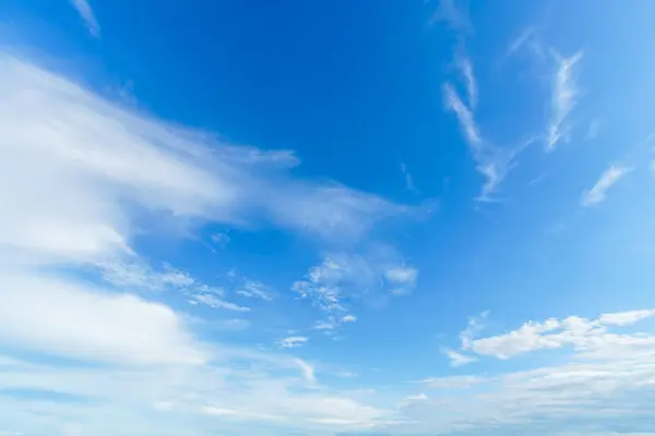 beautiful airatmosphere bright blue sky background abstract clear texture with white clouds.