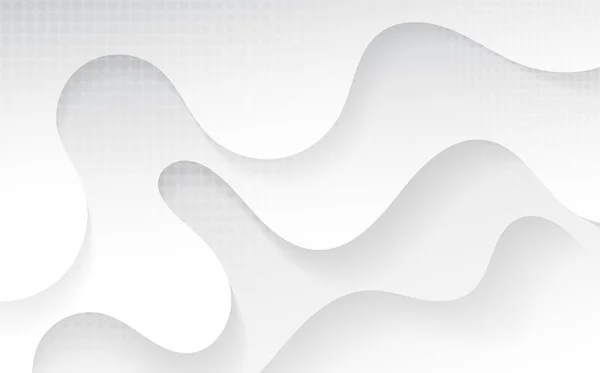 Абстрактний Дизайн Білого Шаблону Напівтонним Оздобленням Ілюстрацій Дизайн Шаблону Тло — стоковий вектор