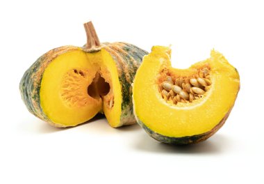 Beyaz bir arkaplanda kabak izole