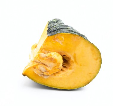 Beyaz bir arkaplanda kabak izole