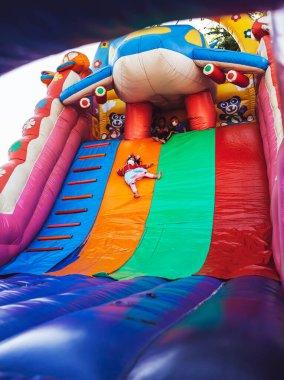 Chiang Mai, Thailand - January 14, 2023: Children's Day activities in Thailand in January of every year include snacks, food, dancing, and various rides.