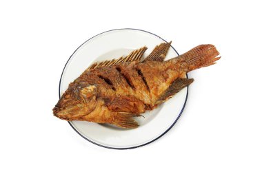 Fırında Tilapia balığı.