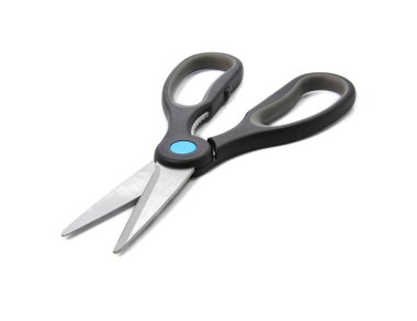 siyah beyaz bir arka plan üzerinde izole makas