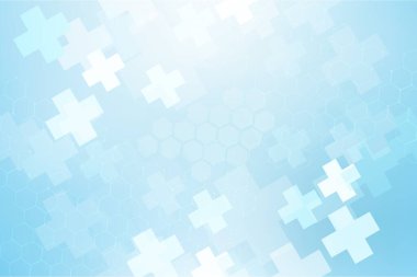 Geometrik sembol arkaplanı mavi tonda (tıbbi))