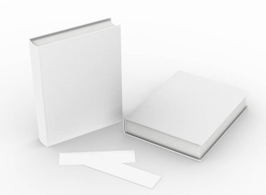 şablon boş kitap düzenleme beyaz arkaplan, 3d görüntüleme