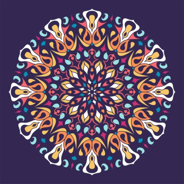 Modern, Esoterik, Geometrik, Oyuncu, Zarif, Renkli Mandala Şablon Şablon Şablonu Tasarım Vektör İlülasyonu / Modern, Esoterik, Geometrik, Oyuncu, Zarif, Renkli Mandala Şablon Şablon Şablonu Çizimi