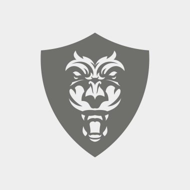 Aslan logo şablonu resimleme