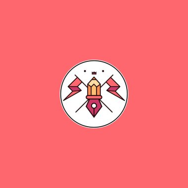 Sihirli düz simge, vektör, illüstrasyon