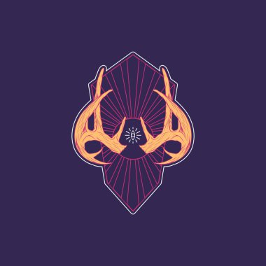 Bir kafatasının vektör çizimi