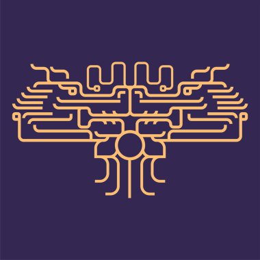 Devre levhasını teknoloji simgesi