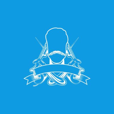 Berber dükkanı için vektör logosu