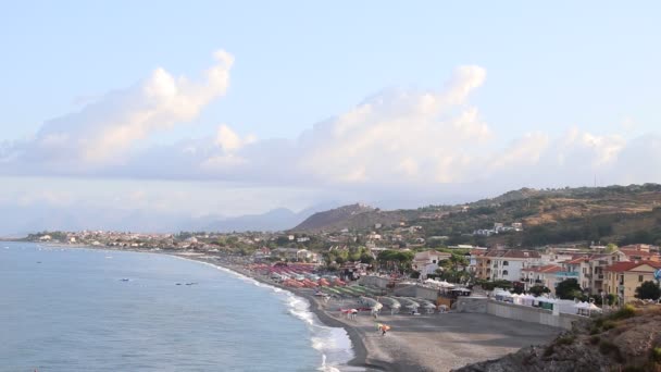 Talya Nın Güneyindeki Calabria Daki Tyrhenian Denizi Manzarası — Stok video