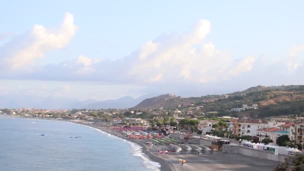 View Tyrrhenian Sea Calabria Southern Italy — Vídeo de stock