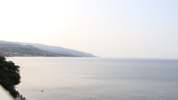 Вид Тирренское Море Калькутте Южная Италия — стоковое видео