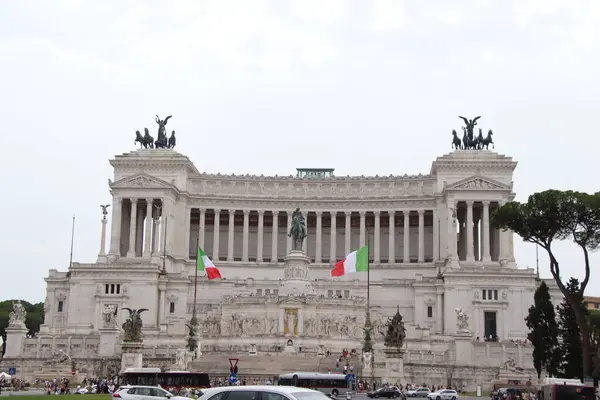 Talya Daki Piazza Venezia Daki Vittorio Veya Victor Emanuele Ulusal — Stok fotoğraf
