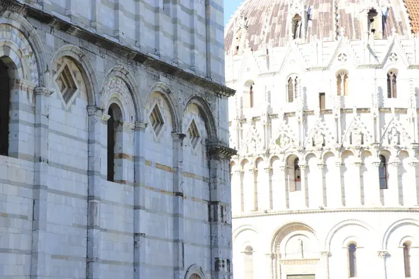 Pisa Włochy Wrzesień Krzywa Wieża Duomo Pisa — Zdjęcie stockowe