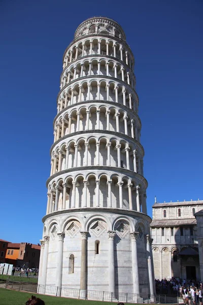 Krzywej Wieży Pizie Toskanii Włochy — Zdjęcie stockowe