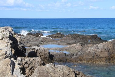 Güney İtalya 'daki Calabria' da Tyrhenian Denizi 'nin Deniz Burnu