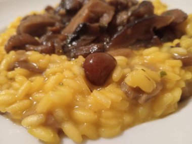 Risotto 'nun mutfak fotoğrafı.