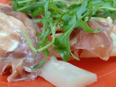 Lezzetli yemekler, yakın çekim.