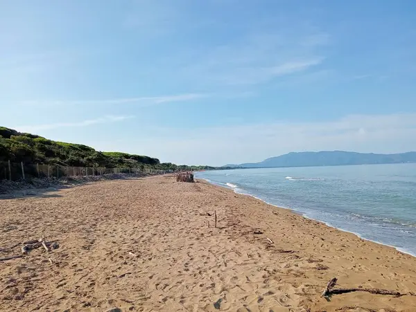 Deniz kıyısının güzel manzarası