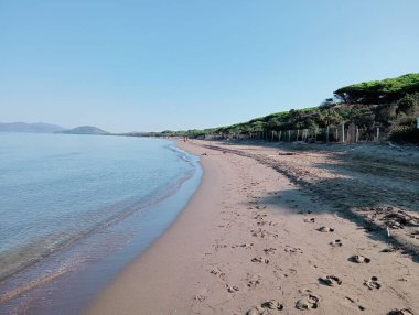 Deniz kıyısının güzel manzarası