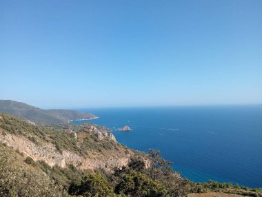 beautiful view of the mediterranean coast