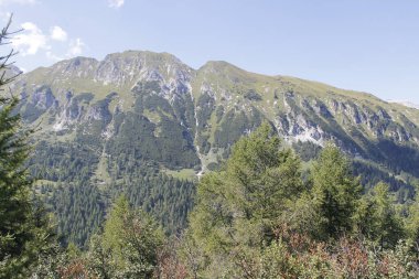 Alplerdeki dağ zirvesi