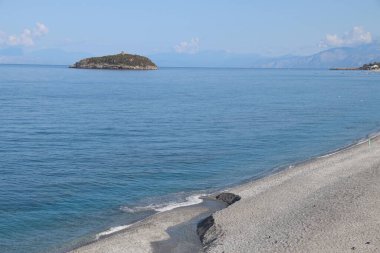 Fransa 'daki Korsika Adası' nın güzel manzarası