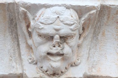 Antik mermer taş kafa