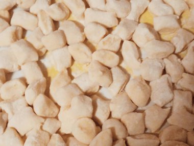 Beyaz pirinç yığını.