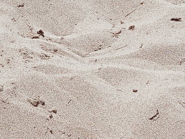 Kum dokusu geçmişi. Üst görünüm