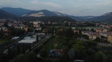 San Marino şehrinin güzel hava manzarası