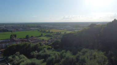 Hava manzaralı, Brescia ili, Villa Fenaroli 'den İtalya