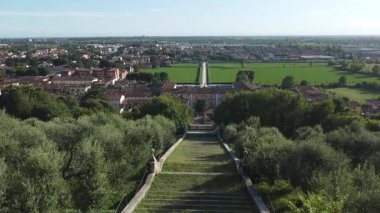 Hava manzaralı, Brescia ili, Villa Fenaroli 'den İtalya