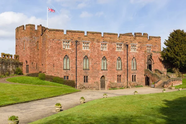 Shrewsbury Castle Built Red Sandstone Edward First Circa 1300 Earlier — Stock Photo, Image
