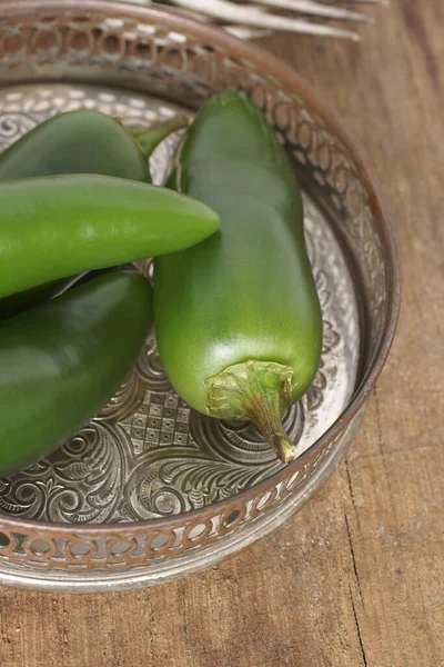 Jalapeno Grön Chili Populära Ingredienser Mexikanska Och Latinska Mat — Stockfoto