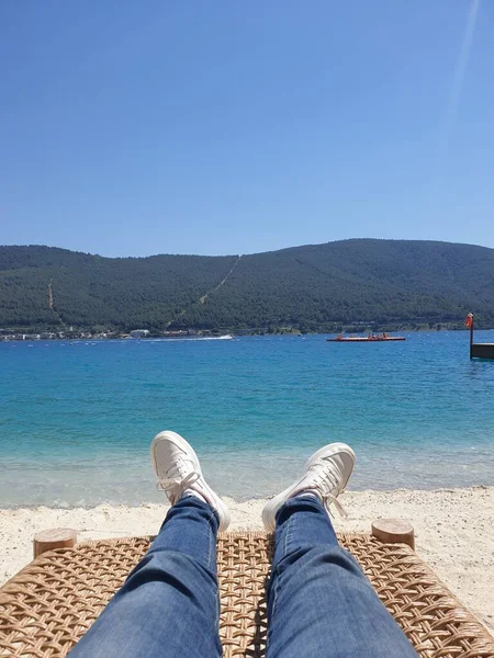 stock image Summer holiday in a beautifull beach