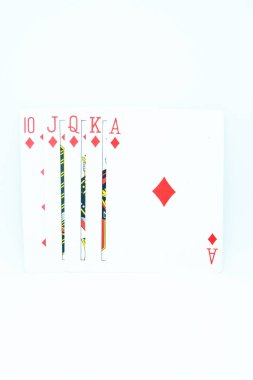 Diamond Royal Flush (All the same suit, sequence A-K-Q-J-T)