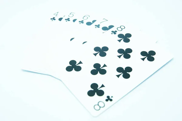 Proste Spłukiwanie Kijów Pokera Cztery Ośmiu — Zdjęcie stockowe