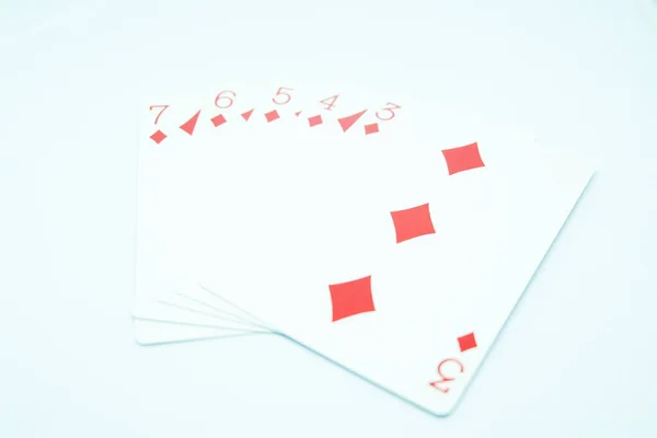 Proste Spłukiwanie Diamentu Pokera Trzy Siedmiu — Zdjęcie stockowe