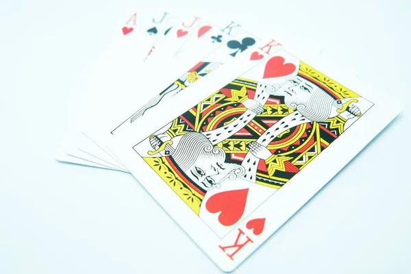 Dwie Pary Asem Pokera Gry — Zdjęcie stockowe